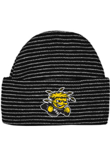 Wichita State Shockers Black Stripe Newborn Knit Hat