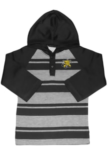 Wichita State Shockers Toddler Black Rugby Stripe Long Sleeve Hooded Sweatshirt