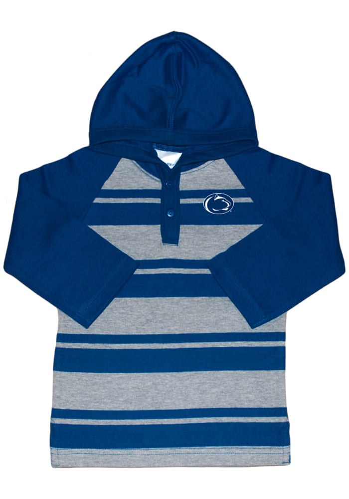 Penn State Nittany Lions Toddler Navy Blue Rugby Stripe Long Sleeve Hooded Sweatshirt