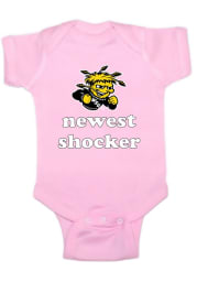 Wichita State Shockers Baby Pink Newest Short Sleeve One Piece