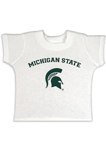 Michigan State Spartans Toddler White Arch Mascot Short Sleeve T-Shirt