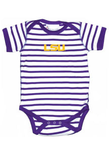 LSU Tigers Baby Purple Skylar Short Sleeve One Piece
