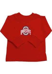 Toddler Red Ohio State Buckeyes Primary Logo Long Sleeve T-Shirt