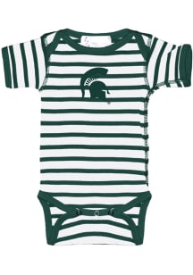 Michigan State Spartans Baby Green Skylar Short Sleeve One Piece