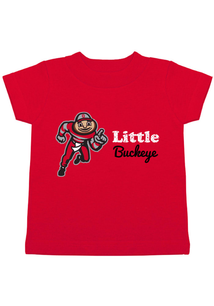 Brutus Buckeye Atlanta Hosiery Company Ohio State Buckeyes Toddler Red Little Buckeye Short Sleeve T-Shirt