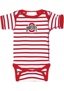 Baby Red Ohio State Buckeyes Skylar Short Sleeve One Piece