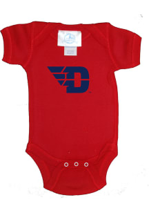 Dayton Flyers Baby Red Logo Short Sleeve One Piece
