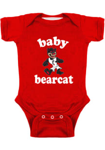 Cincinnati Bearcats Baby Black Baby Bearcat Short Sleeve One Piece