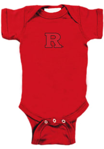 Baby Red Rutgers Scarlet Knights Bailey Short Sleeve One Piece