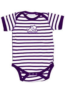 TCU Horned Frogs Baby Purple Skylar Short Sleeve One Piece
