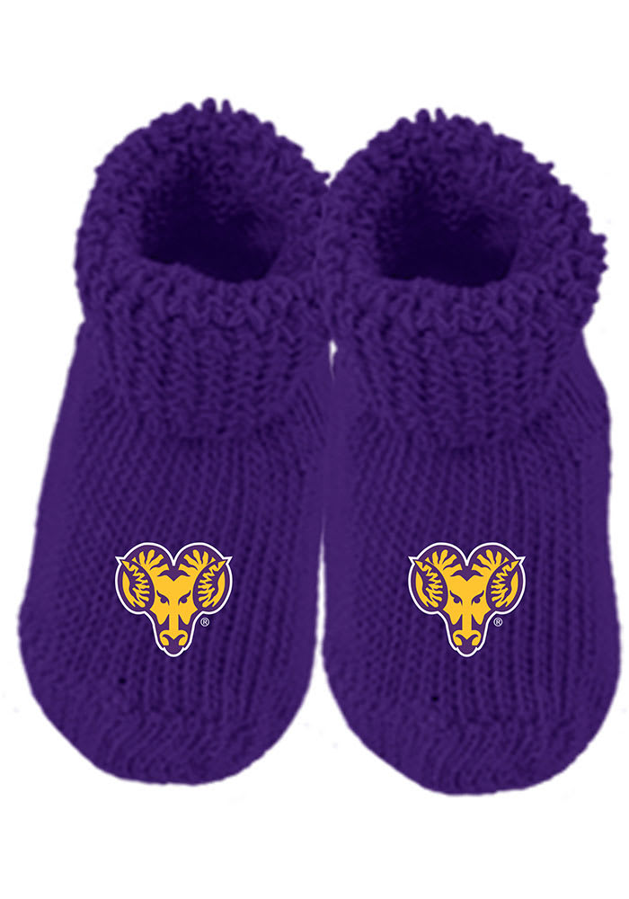 West Chester Golden Rams Knit Baby Bootie Boxed Set