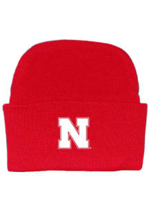Nebraska Cornhuskers Red Cuffed Newborn Knit Hat