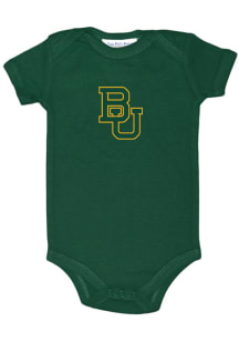 Baylor Bears Baby Green Bailey Primary Short Sleeve One Piece