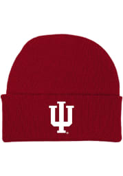 Indiana Hoosiers Crimson Team Logo Newborn Knit Hat