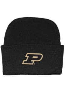 Purdue Boilermakers Black Team Logo Newborn Knit Hat