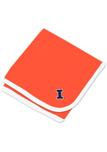 Team Logo Illinois Fighting Illini Baby Blanket - Navy Blue