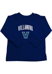 Villanova Wildcats Toddler Navy Blue Arch Wordmark Long Sleeve T-Shirt