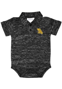 Missouri Western Griffons Baby Black Space Dy Short Sleeve One Piece Polo