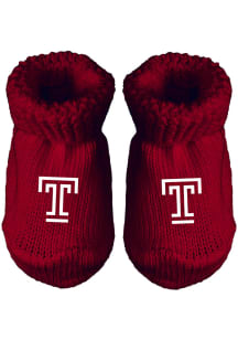 Temple Owls Knit Baby Bootie Boxed Set