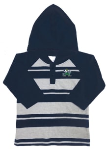 Notre Dame Fighting Irish Toddler Navy Blue Rugby Stripe Long Sleeve Hooded Sweatshirt