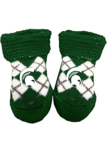 Michigan State Spartans Argyle Baby Bootie Boxed Set