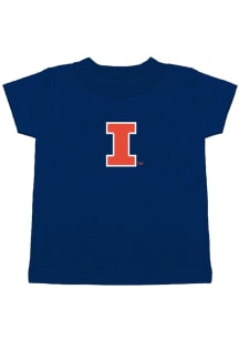 Illinois Fighting Illini Toddler Navy Blue Fighting Illini Short Sleeve T-Shirt