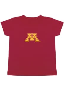 Infant Cardinal Minnesota Golden Gophers Primary Team Logo Short Sleeve T-Shirt