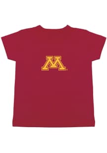 Minnesota Golden Gophers Toddler Cardinal Primary Team Logo Short Sleeve T-Shirt