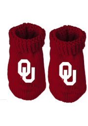 Oklahoma Sooners Team Color Baby Bootie Boxed Set