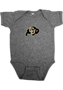 Colorado Buffaloes Baby Charcoal Vintage Short Sleeve One Piece
