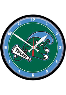 Tulane Green Wave Round Wall Clock