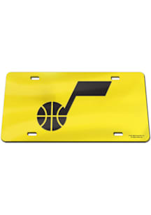 Utah Jazz Specialty Logo License Plate Frame - Yellow