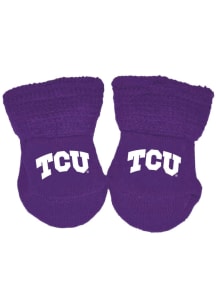 TCU Horned Frogs Knit Baby Bootie Boxed Set