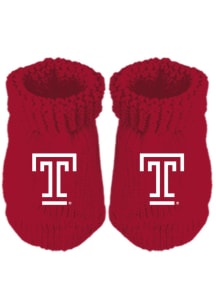 Temple Owls Knit Baby Bootie Boxed Set