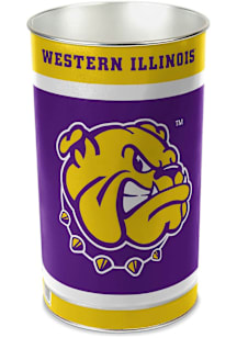 Western Illinois Leathernecks Tapered Waste Basket