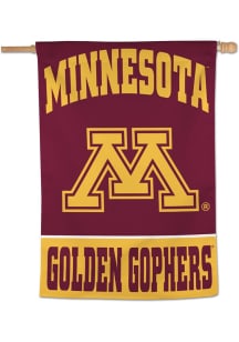 Maroon Minnesota Golden Gophers Vertical Banner