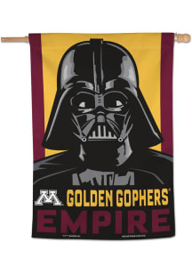 Maroon Minnesota Golden Gophers Vertical Darth Vader Banner