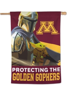 Maroon Minnesota Golden Gophers Vertical Mandalorian Banner