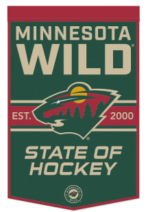 Minnesota Wild Vertical Wool Hockey Banner