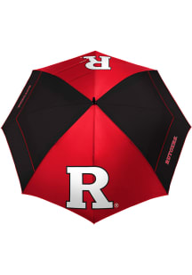 Black Rutgers Scarlet Knights Windsheer Golf Umbrella