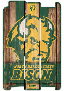 North Dakota State Bison Wood Sign
