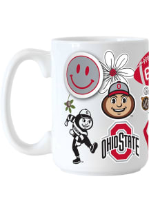 Red Ohio State Buckeyes 15oz Native Mug