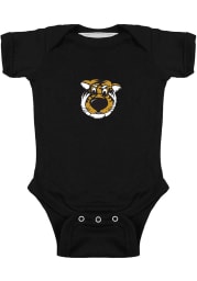 Missouri Tigers Baby Black Big Mascot Short Sleeve One Piece
