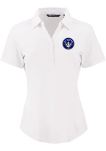 Cutter and Buck Montreal Impact Womens White Forge Eco Polo Short Sleeve Polo Shirt
