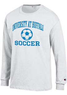 Champion Buffalo Bulls White Soccer Jersey Long Sleeve T Shirt