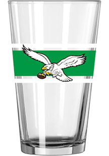 Philadelphia Eagles 16oz Vintage Stripe Pint Glass - Midnight Green
