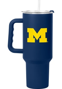 Navy Blue Michigan Wolverines 40oz Full Color Stainless Steel Tumbler