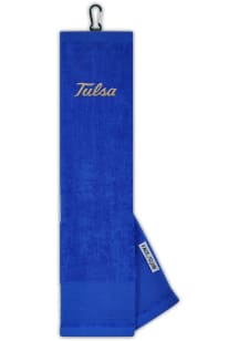 Blue Tulsa Golden Hurricane Embroidered Golf Towel