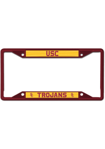 USC Trojans Red  Metal License Frame