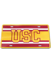 USC Trojans Red  Stripes Specialty Acrylic License Frame